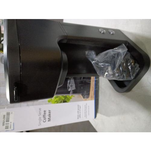 Mainstays Black Matte Dual Brew Coffee Maker, Single Serve, Auto Shutoff, 14 oz Reservoir