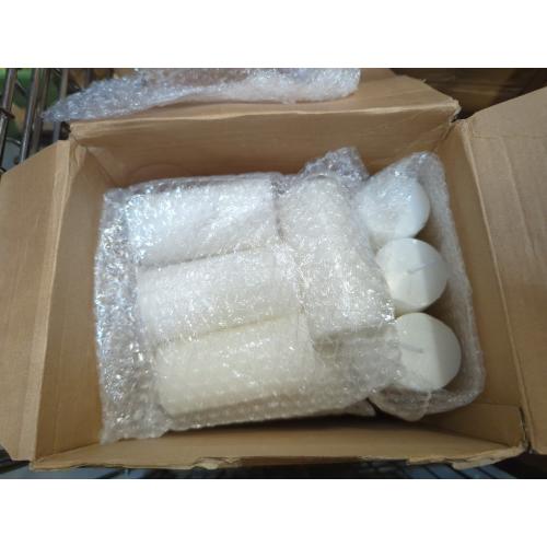 White MTLEE 36 Pcs Pillar Candles Bulk Unscented Candle Set 38 Hour Long Burning Dripless for Dinner Emergency Wedding Spa Party(3 Sizes,White)