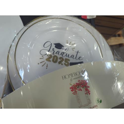 set of 32 graduation 2025 dinner and dessert plates
