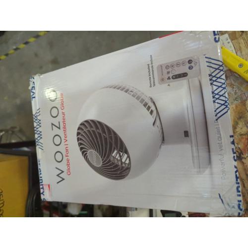 IRIS USA WOOZOO Air Circulator Fan with Remote, Oscillating, 5 Speeds, 82ft Max Air Distance, 90° Adjustable Tilt, 30db Quiet Motor, Small Fan for Bedroom, Office, Dorm, White
