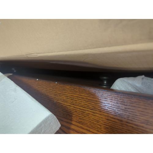 Size 38x18x53 Color brown 5 drawer chest dresser Grandpa cabin dresser