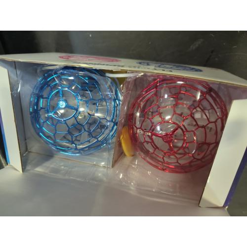 2 Pcs Flying Orb Ball Toys(Blue Red) Soaring Hover Spinner Hand Controlled Mini Drone for Kids Adults Outdoor Indoor