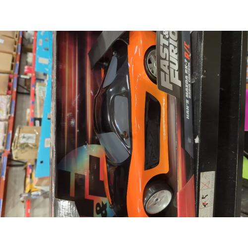 Jada Toys Fast & Furious Elite Drift RC 1993 Mazda RX-7 Remote Control Vehicle 1:10 Scale Orange