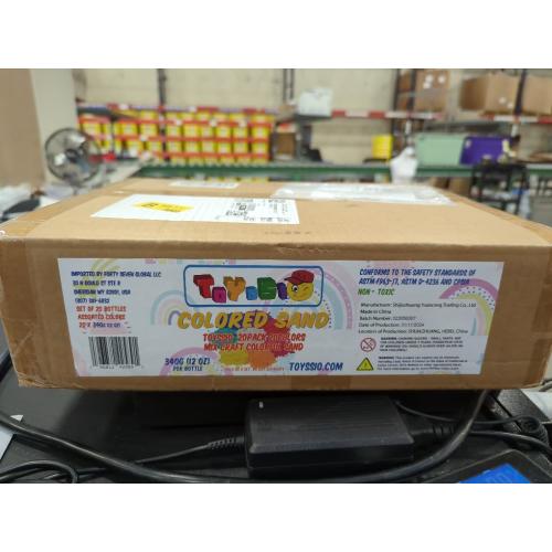 Sand for Sand Art [ 20 Colors: 15 lbs ] Colored Sands Bulk, Delightful Sands Art Fun for Crafts, Parties, Children, Nice Colorful Fun Sandy Crafts for Kids Age 3 , Non-Toxic, 20 Jars