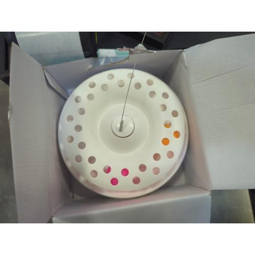 Potaroma Cat Toys 3in1 Automatic Interactive Kitten Toy, Fluttering Butterfly, Moving Feather, Track Balls, Dual Power Supplies, USB Powered, Indoor Exercise Kicker (Bright White)