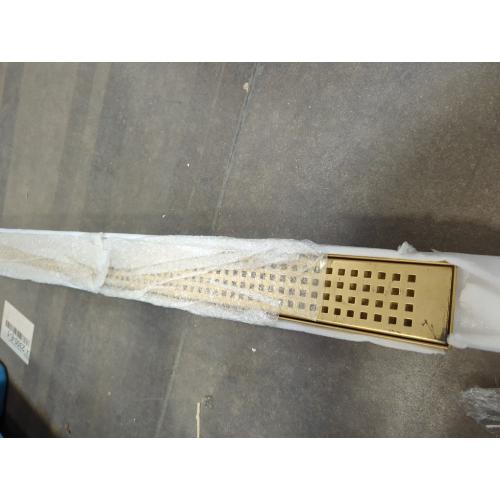 Neodrain 48 in Matte Gold Linear Shower Drain with 2-in-1 Flat & Tile Insert Cover, 304 Stainless Steel Rectangle Shower Floor Drain,Floor Shower Drain