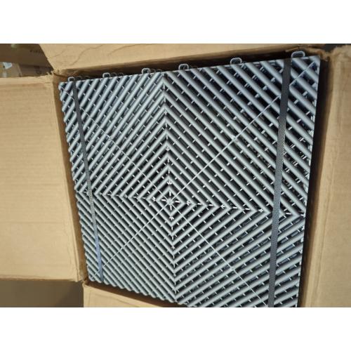 24 Pack Pearl Grey 15.75x15.75 Ribtrax PRO Interlocking Garage Floor Tiles, 15.75 x 15.75-Inch, Pearl Grey, 24 Piece Set