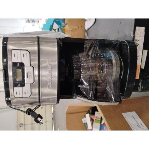 Cuisinart Automatic Grind & Brew 12-Cup Coffee Maker with Blade Grinder, Programmable Coffee Machine Glass Carafe with 1-4 Cup Setting, Brew Pause, Grind-Off Option, DGB-400NAS, Black/Stainless Steel