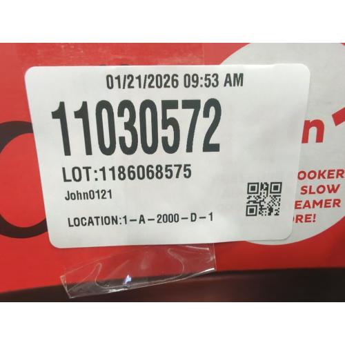 Instant Duo Crisp Stainless Steel Pressure Cooker 8 qt Black/Silver