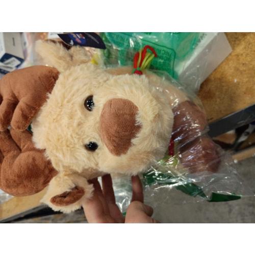 Adorable Caribou Furry Reindeer Elk Moose Stuffed Animals Plush Toy for Kids Babies Boys Birthday Bedtime Decor, 13 Super Soft Brown