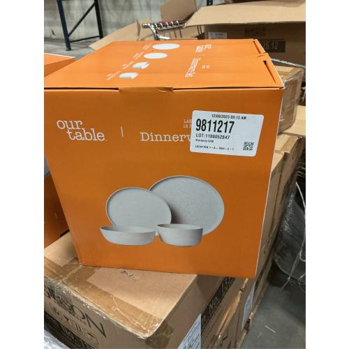 Our Table Landon 16-Piece Dinnerware Set in Sea Salt