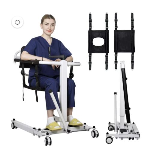 Patient Lift Transfer Chair, Foldable Patient Lift for Home Portable Lift Wheelchair for Car