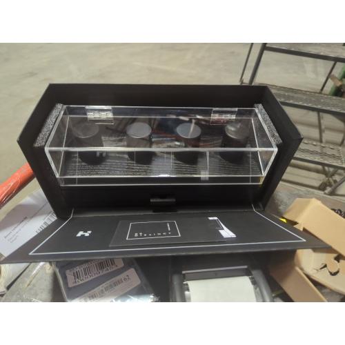 Holme & Hadfield Premium 4-Slot Wooden Watch Display Case – Handcrafted Men’s Watch Box with Accessory Drawer, Hinged Cover, Leather Lining – Birthday Gift for Collectors – Luxury Built to Last