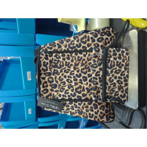 Leopard Print Pole Tribe Neoprene Tote - Large Beach, Gym, Travel Bag & Wallet, Water-Resistant, Durable, Lightweight, Sailor Rope Design