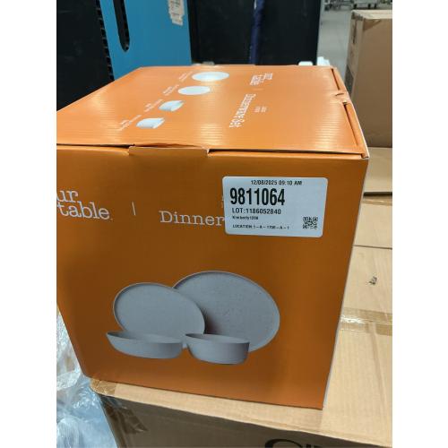 Our Table Landon 16-Piece Dinnerware Set in Sea Salt