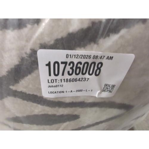 Area Rug Color White Rug Machine Washable Non-Slip Low Pile Print Pattern Western Rug for Living Room Bedroom Entryway Tribal Series -Navywhite/Black