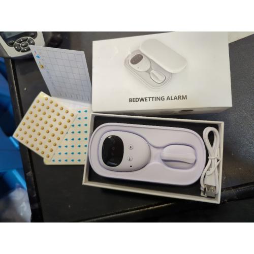 White Wireless Bedwetting Alarm for Boys and Girls USB-C Rechargeable, High Sensitivity, Loud Sound, Strong Vibration, Pee Alarm, Bedwetting Solutions, Potty Training for Kids