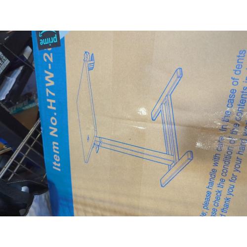 FLEXISPOT H7 Adjustable Overbed Bedside Table with Wheels Pneumatic Mobile Standing Desk Laptop Desk Rolling Computer Cart Movable Overbed Tables Hospital Home Use(27.6 W x 15.7 D, Black Table)