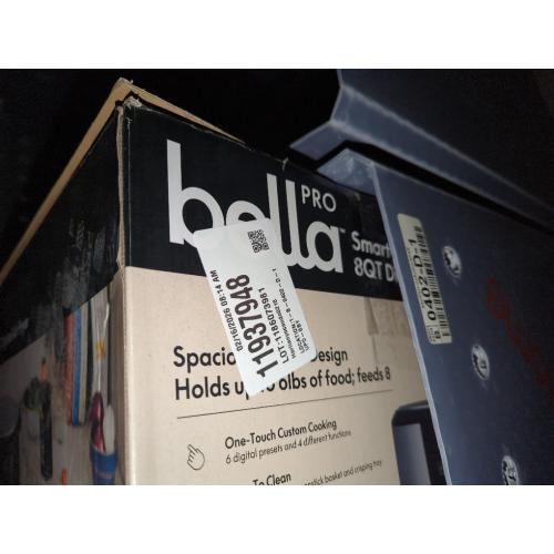 Bella PRO - SmartCrisp 8-qt. Touchscreen Air Fryer - Stainless Steel