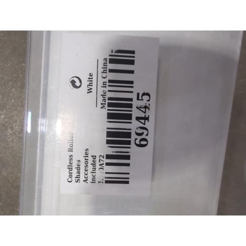 WHITE Cordless Blackout Roller Shades Blinds for Windows Free-Stop,Pull Down Room Darkening with Valance,Thermal Insulated Woven Fabric Window Door Blinds for Home,Office,Black 20 W x 72 H