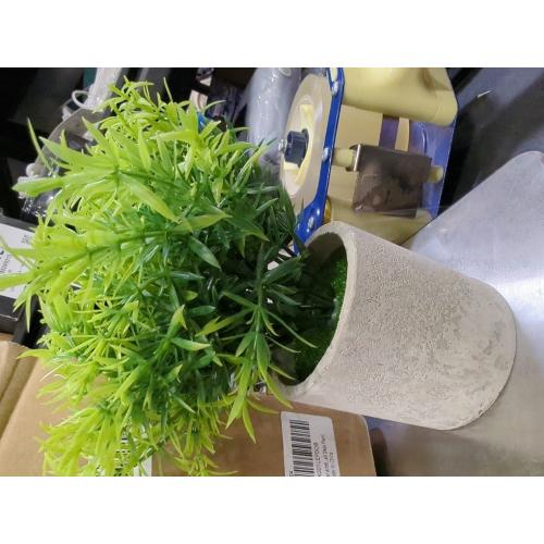 Velener Artificial Potted Rosemary Plants- Rustic Farmhouse Topiary Shrubs for Decoration Centerpieces Living Room, Shelf Bedroom Aesthetic Green Bathroom Accessories Boho Small Desk Plant Office