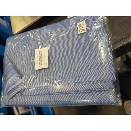 Melodieux Herringbone Jacquard Rectangle Tablecloth Waterproof Holiday Table Cover, Spill Oil Resistant Wrinkle Free for Kitchen Dining Party Tabletop Decoration, 52 x 70, Blue