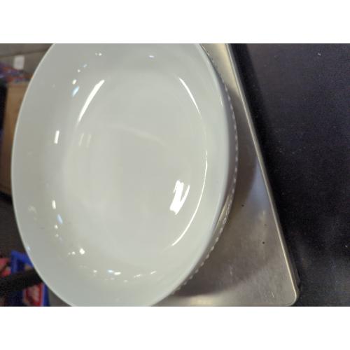 Our Table Simply White Beaded Dinner Bowl Porcelain 5pk