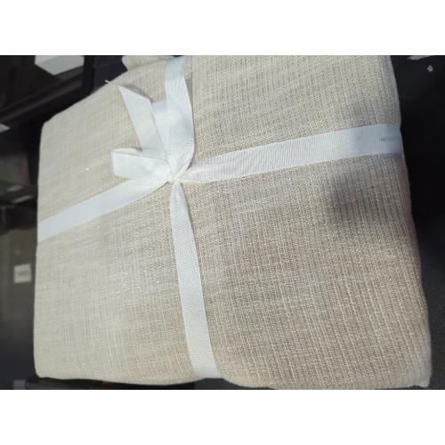 Laura Ashley Dothan Luxury Linen Blend Tablecloth for Formal Dining, Holiday, Wedding or Party, 60 x 84, Taupe