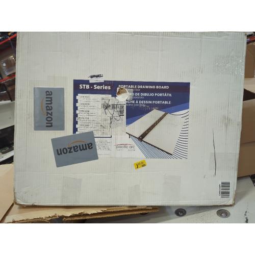 Acurit Multi-Angled 20”x26” PXB Drawing Board for Artists and Designers - Portable Tabletop Workspace, Drawing, Sketching, Drafting, Painting - Portable Laminated Surface w/Ruler & Parallel Motion Bar