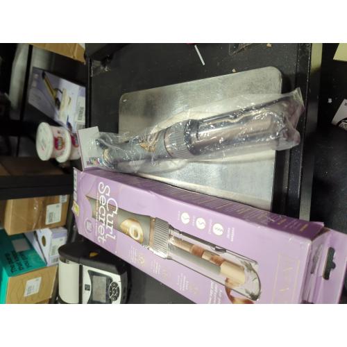 INFINITI PRO CONAIR Curl Secret Automatic Curling Iron, ¾-inch Curling Iron Barrel, Automatic Hair Curler for All Hair Types and Lengths, Dual Voltage for Worldwide Travel, Gray/Gold