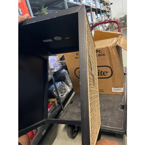 Nesting Accent Table Black/Natural (FA) - Threshold™: Square Wood Composite End Table, 24 Height( MISSING PARTS SEE IN THE PICTURES)