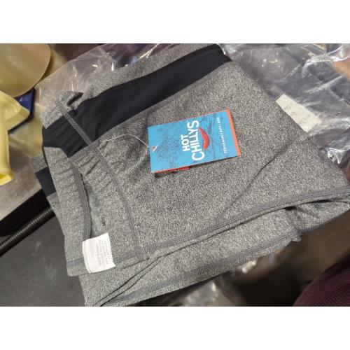 Size XL Hot Chillys Men's Micro Elite Chamois Ankle Tight Midweight Body Fit Base Layer