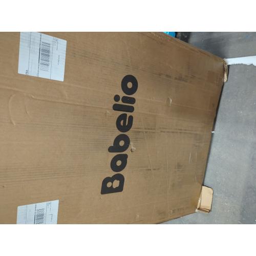 BABELIO 36 Inch Extra Tall Baby Gate with Cat Door, 29-48 Auto Close Pet Door for Stairs, Doorways and House, with Wall Cups, Black