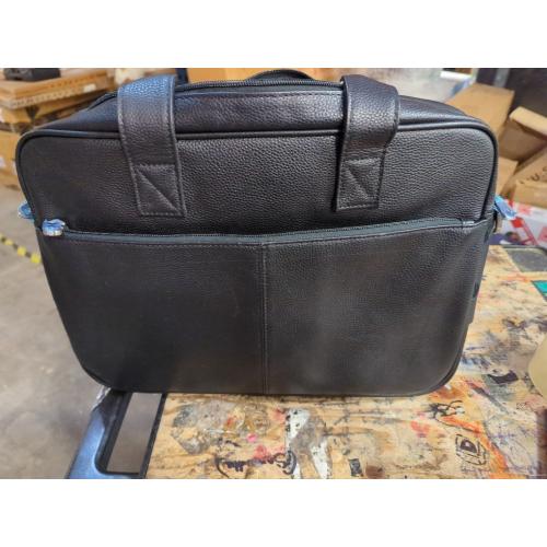 Augus Leather Laptop Briefcase for Men,Waterproof Travel Messenger Duffle Bags 15.6 Inch Laptop Bag