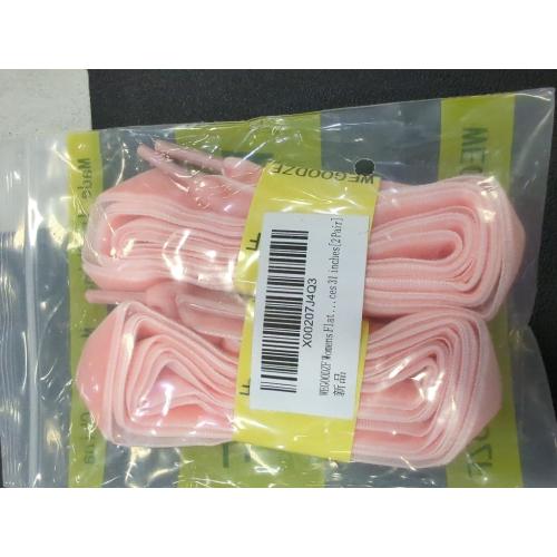 Pink Flat Wide Velvet Shoelaces: 2 Pairs 1.6CM Single Side Velvet Laces for Women