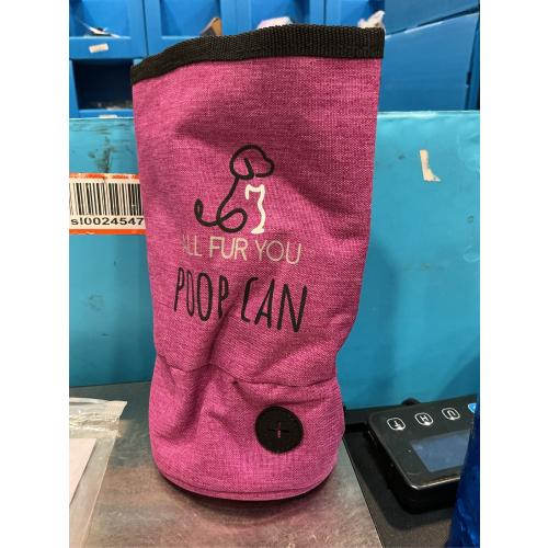 All Fur You Poop Can - Dog Waste Container with Dispenser, Attaches to Leash, No Mess, Smell Proof, Ideal for Hiking, Walking, Camping, Travel