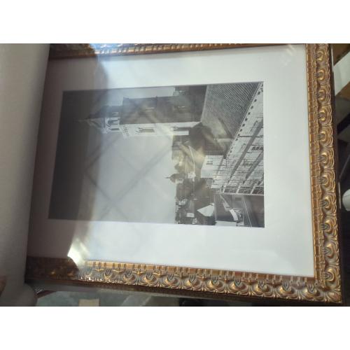 AUEAR, 12x16 Ornate Photo Frame, Bronze Color, with White Mat for 8x12 Picture & Real Glass (1 Pack)