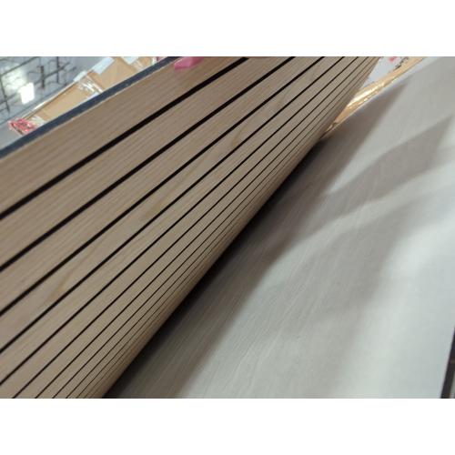 4-Piece Wood Slat Wall Panel for Interior Wall Decor Noise Cancelling 47.2 x 23.6 Peel and Stick Acoustic Decorative 3D Sound Absorbing Wall Paneling, Natural Oak