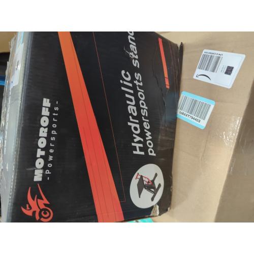 Adjustable Dirt Bike Stand & Powersport Jack 1000LBS Capacity, Heavy Duty Hydraulic Motorcycle Lift Stand & Center Stand for Maintenance, Dirt Bike Accessories for Garage & Shop