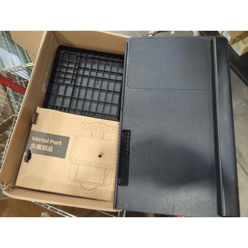 BLACK Klearlook Keyboard Tray Under Desk with 360° Rotation, Ergonomic Computer Keyboard & Mouse Tray 25W×11.02D Sit Stand Desk Keyboard Holder w/Wrist Rest & Storage Drawer (Height is not Adjustable)