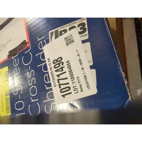 Insignia™ - 10-Sheet Crosscut Paper/CD Shredder - Black