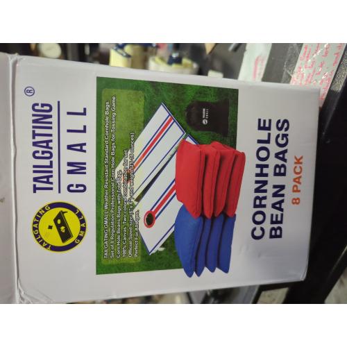 8 Pack of Yellow and Blue Cornhole Bags Set of 8 Regulation Professional Corn Hole Bean Bags Weather Resistant for Tossing Adults Yard Game