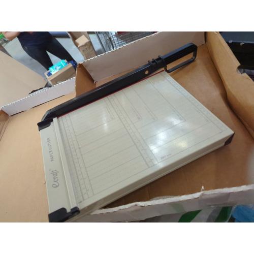 Ecraft 12 Guillotine Paper Cutter：Paper Trimmer Accurate Cutting with Safety Guard,15 Sheets Capacity,Magnetic Guide,Heavy Duty Metal Base, Perfect for Cardstock,Cardboard,Vinyl,Crafts & Photos