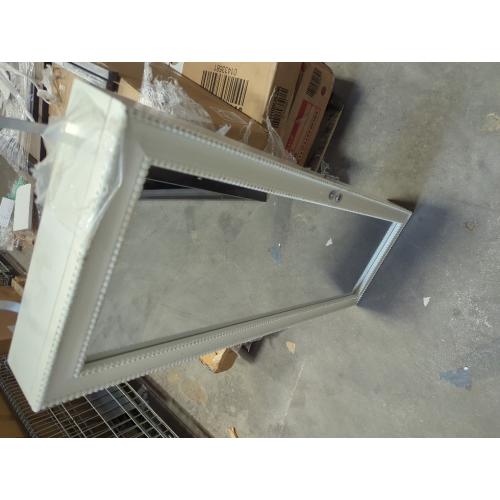 Jewelry Mirror Wall Mount Over The Door Cabinet Storage Organizer Lockable Full Length Door Mirror(White)