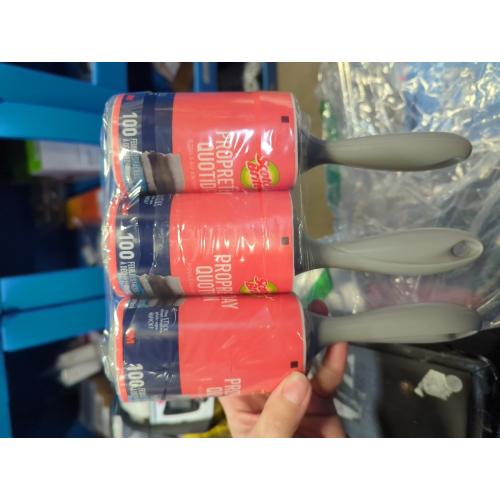 3 Pack Scotch-Brite Lint Roller, 100 Sheets per Roller,