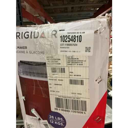 Frigidaire BULLET SHAPED ICE COMPACT RED STAINLESS STEEL ICE MAKER