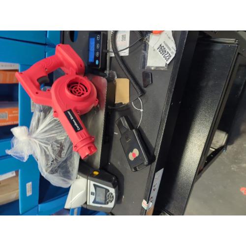 Mini Leaf Blower Red,2-in-1 Cordless Small Blower with 4.0Ah Battery and Charger,21v Blower for Inflating,Blowing Leaf,Clearing Dust & Small Trash,Car by SHINTYOOL