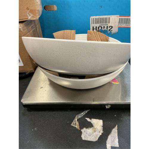 Bee & Willow Home Milbrook Coconut White 10 Round Serving Bowl