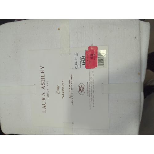 Laura Ashley Esme Tablecloth White 60 x 84 Seats 6-8 People