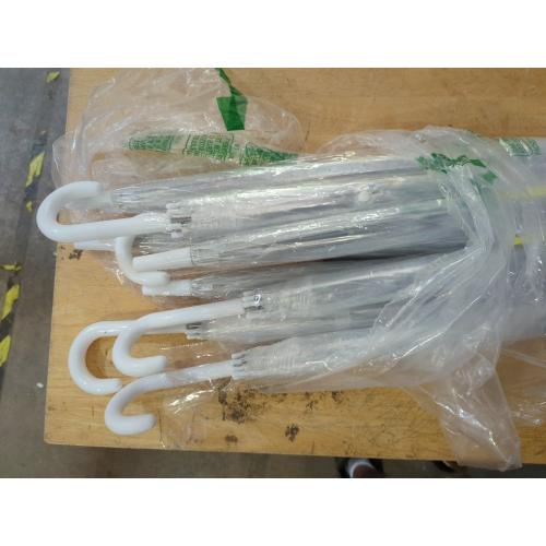 10 Pcs Clear Umbrellas Wedding bulk, Transparent Umbrellas, Windproof Large Clear Umbrella for Outdoor Events, Wedding Supplies